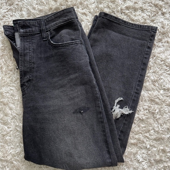 wild fable distressed black jeans highest rise straight - Picture 2 of 6